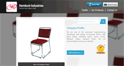 Desktop Screenshot of hemkuntchairs.com