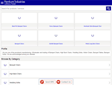 Tablet Screenshot of hemkuntchairs.com